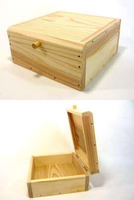 小箱 ふた型キット 木箱 手作り木工工作キット かわいい箱 小箱 木の箱 簡単組み立て 夏休みの工作
