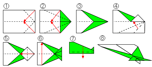 紙 作り方 飛ぶ 飛行機 の 滞空時間の長ぁ～～い紙飛行機の折り方